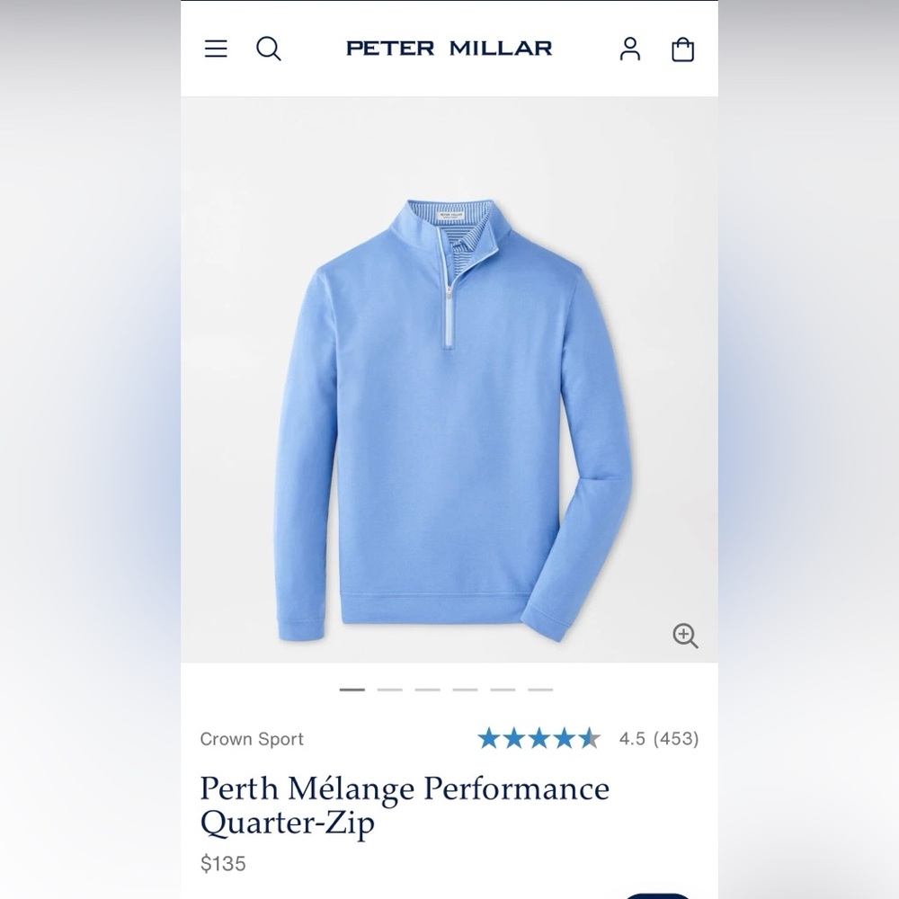 PETER MILLAR Performance Quarter-Zip